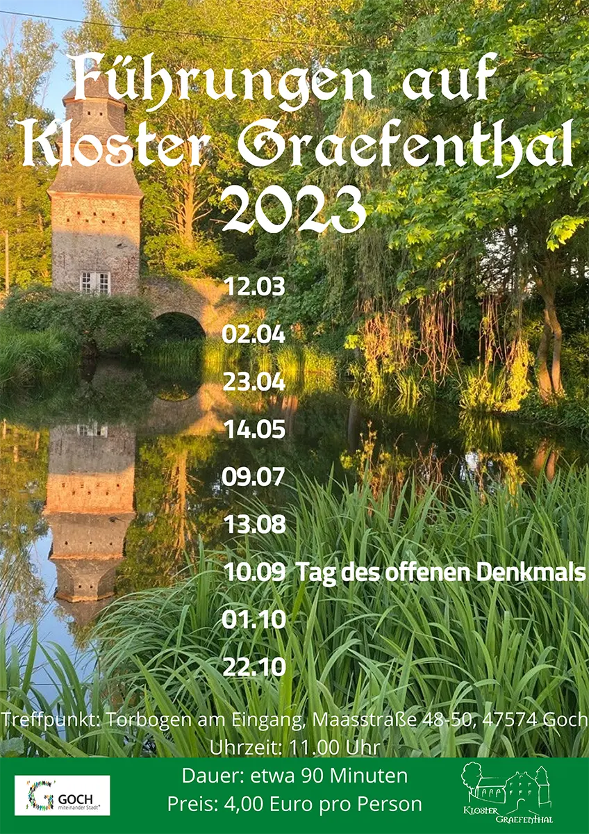 Öffentliche Fuehrungen auf Kloster Graefenthal in 2023